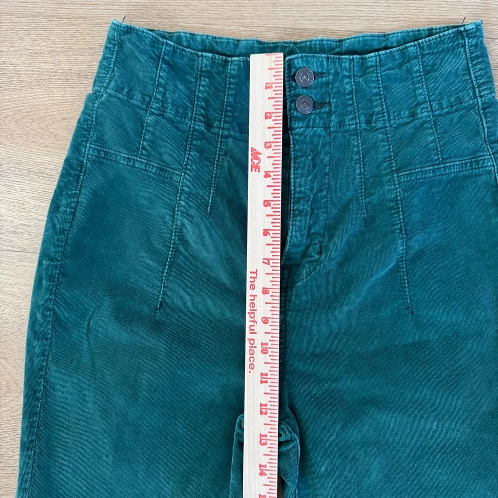 Free People We The Free Jayde Cord Flare Pants 29 Green - Picture 4 of 9